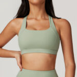 alo nude yoga wear, women's tight-fitting quick-drying exercise running cross back beauty fitness bra