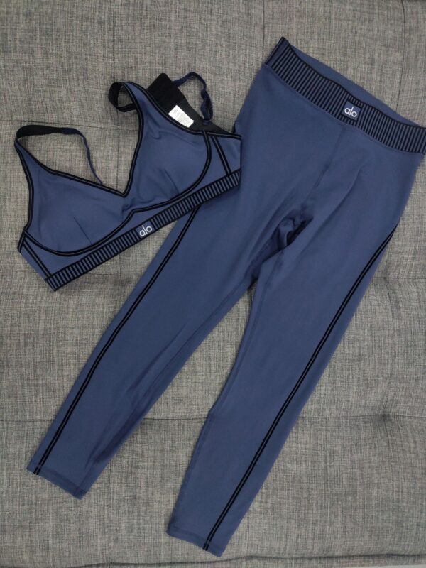 alo yoga set, running and fitness yoga wear, high-waisted and tight-fitting