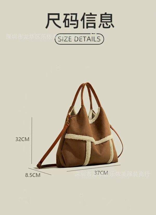 a1o large-capacity, versatile, retro matte single-shoulder bag, hand-held, parent-child commuting tote bag