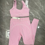 ALO blue and pink fitness high-waisted skinny Pants training set