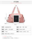 a1o fitness bag, hand-held yoga bag, women's dry-wet separated waterproof large-capacity luggage bag, short travel bag