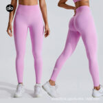 ALO Tight-fitting peach height-lifting high-waisted nude yoga pants with no embarrassing lines, outdoor cycling