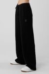 alo straight-leg pants, fashionable women's sports pants, fitness wear, slimming while running, drawstring long pants with a good drape
