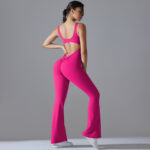alo's new solid-color, beautiful back, lifted buttocks, long, slimming and wide-leg jumpsuit for sports, running, fitness and yoga