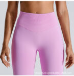 ALO Tight-fitting peach height-lifting high-waisted nude yoga pants with no embarrassing lines, outdoor cycling