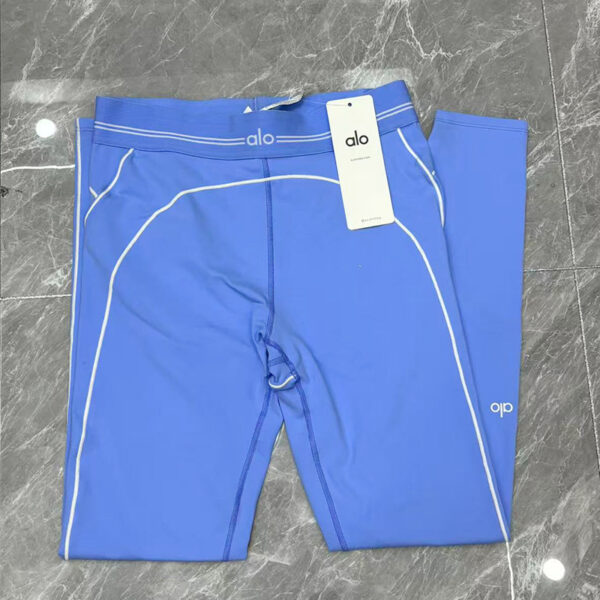 ALO blue and pink fitness high-waisted skinny Pants training set