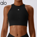 aloyoga vest, shock-absorbing, high-strength sports vest, threaded and hollowed-out, beautiful back, slimming, tight yoga bra