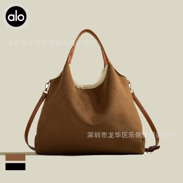 a1o large-capacity, versatile, retro matte single-shoulder bag, hand-held, parent-child commuting tote bag