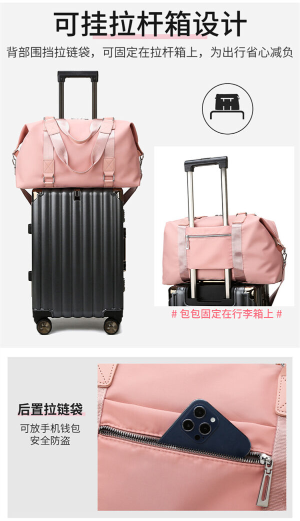 a1o fitness bag, hand-held yoga bag, women's dry-wet separated waterproof large-capacity luggage bag, short travel bag