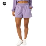 alo official website style original factory women's sports shorts, loose drawstring, elastic waist yoga pants, running outerwear shorts