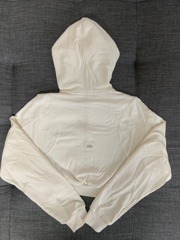 Sweatshirt woman, street style, short cardigan, hooded yoga wear, zippered long-sleeved top, sporty casual jacket