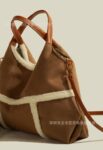 a1o large-capacity, versatile, retro matte single-shoulder bag, hand-held, parent-child commuting tote bag