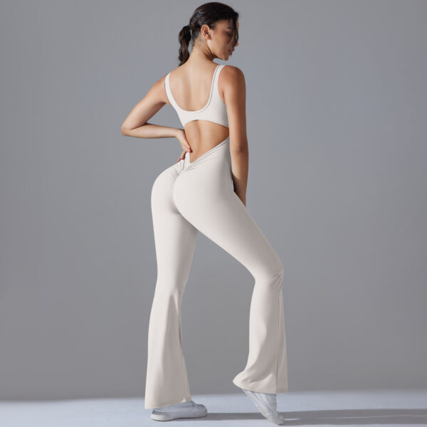alo's new solid-color, beautiful back, lifted buttocks, long, slimming and wide-leg jumpsuit for sports, running, fitness and yoga