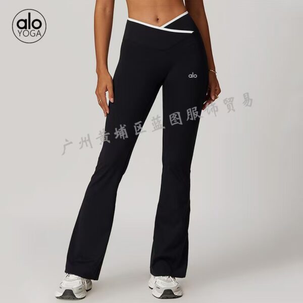 alo yoga set, cross high-waist sports set, women's running and fitness yoga wear