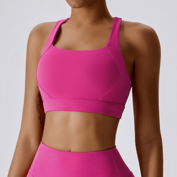 alo nude yoga wear, women's tight-fitting quick-drying exercise running cross back beauty fitness bra