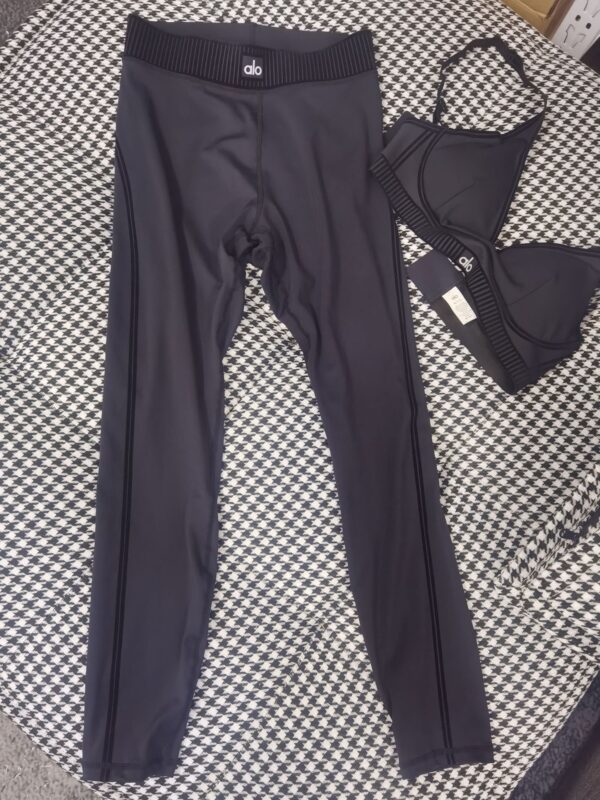 alo yoga set, running and fitness yoga wear, high-waisted and tight-fitting