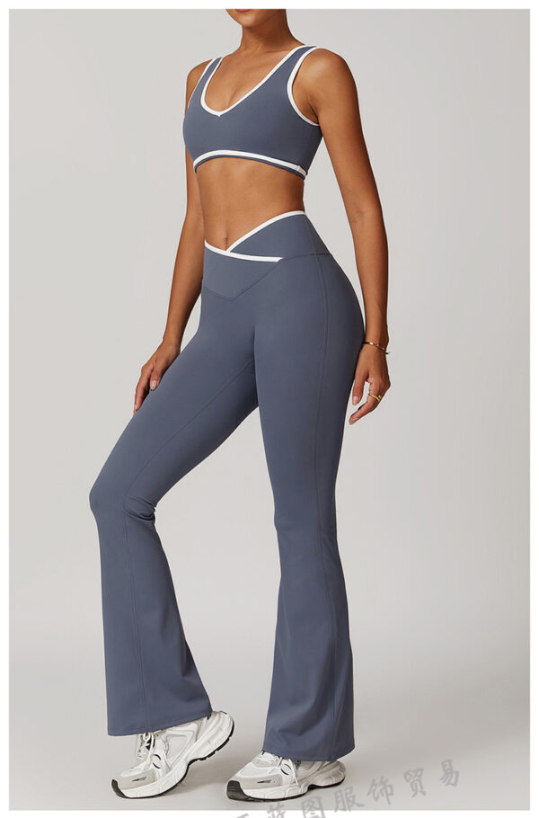 alo yoga set, cross high-waist sports set, women's running and fitness yoga wear