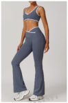 alo yoga set, cross high-waist sports set, women's running and fitness yoga wear