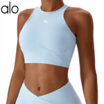 aloyoga vest, shock-absorbing, high-strength sports vest, threaded and hollowed-out, beautiful back, slimming, tight yoga bra