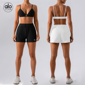 alo's new solid-color sports, running, fitness and yoga set