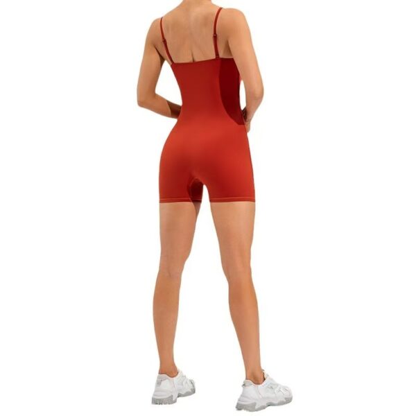 Sexy peach-buttocks yoga jumpsuit, quick-drying fitness exercise and beautiful back aerial yoga wear