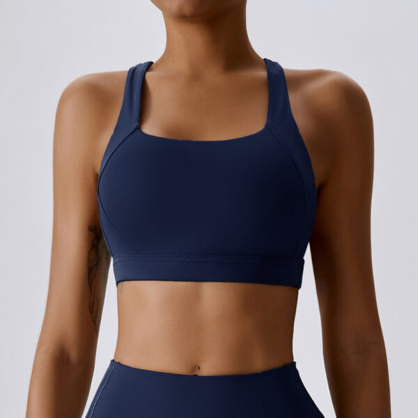 alo nude yoga wear, women's tight-fitting quick-drying exercise running cross back beauty fitness bra