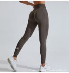 ALO Tight-fitting peach height-lifting high-waisted nude yoga pants with no embarrassing lines, outdoor cycling