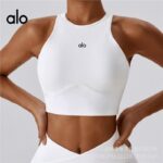 aloyoga vest, shock-absorbing, high-strength sports vest, threaded and hollowed-out, beautiful back, slimming, tight yoga bra