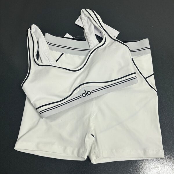 Alo calças de yoga cintura alta encolhimento barriga lifting quadril triplo crash cor yoga shorts fitness running calças de treino mulheres