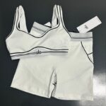 Alo calças de yoga cintura alta encolhimento barriga lifting quadril triplo crash cor yoga shorts fitness running calças de treino mulheres