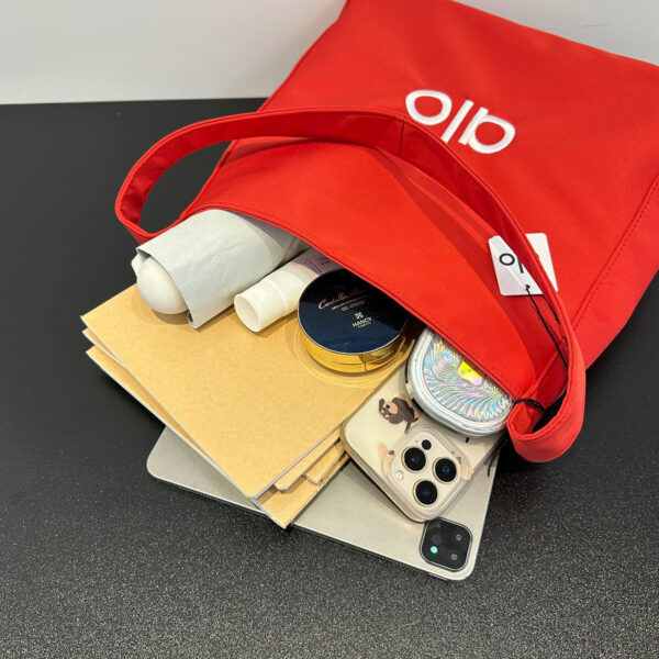 alo Women's canvas single-shoulder bag, Oxford fabric, large-capacity fashionable shopping bag