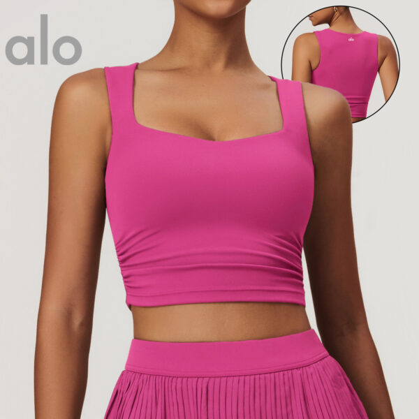 Cloud-sensing sports vest for women to wear outside and inside yoga beauty back Pilates training suit set