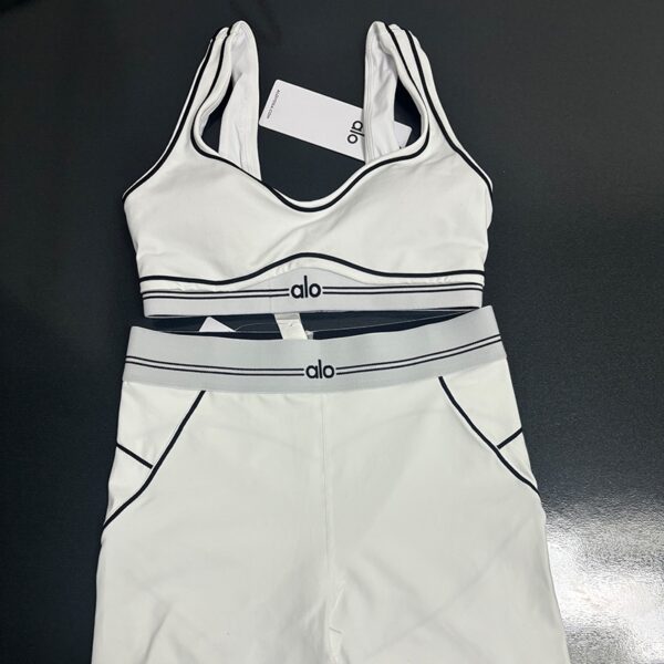 Alo calças de yoga cintura alta encolhimento barriga lifting quadril triplo crash cor yoga shorts fitness running calças de treino mulheres