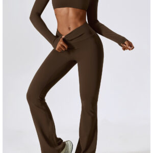 Autumn shockproof nude yoga wear set, quick-drying tight fitness wear, casual sportswear set for women