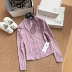 Quick-drying high-neck yoga, three-dimensional cutting, zipper jacket for sun protection