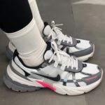 Pure Original Runtekk retro dad Shoes V2K white Silver Gray silver breathable and versatile women's mesh sports shoes