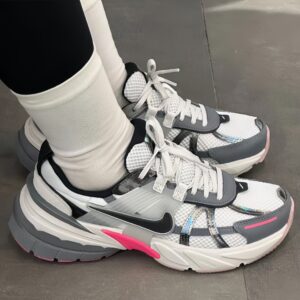 Pure Original Runtekk retro dad Shoes V2K white Silver Gray silver breathable and versatile women's mesh sports shoes