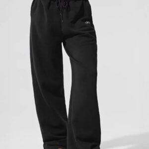 ALO 2025 outono novo estilo simples logo casual calças esportivas calças de algodão versátil