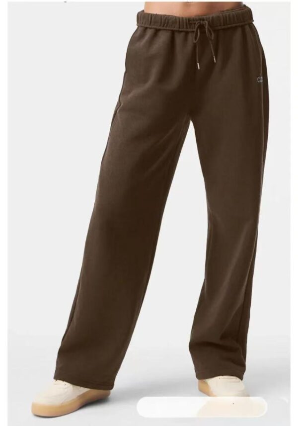 ALO 2025 outono novo estilo simples logo casual calças esportivas calças de algodão versátil