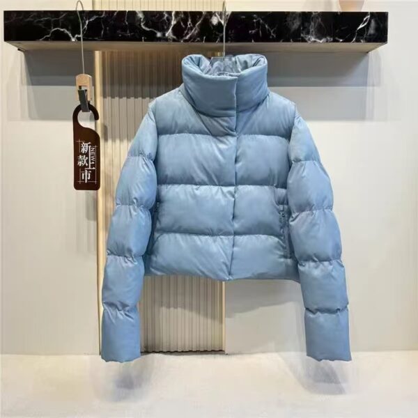 alo puff down cotton-padded jacket is a classic winter thickened and warm stand-up collar loose short sports cotton-padded jacket