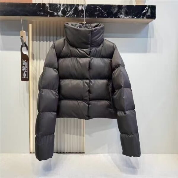 alo puff down cotton-padded jacket is a classic winter thickened and warm stand-up collar loose short sports cotton-padded jacket