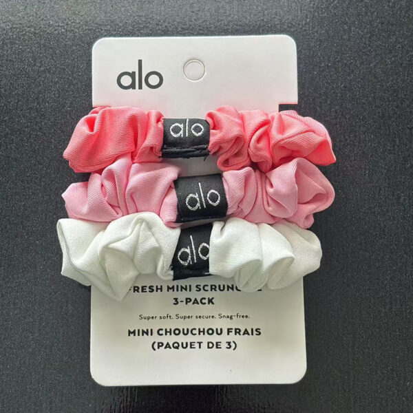 alo hair band, cross-border solid color hair band, French retro medium-sized hair tie, elastic band, fat intestine headwear