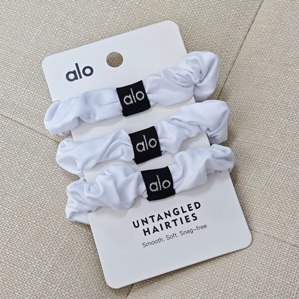 alo hair band, cross-border solid color hair band, French retro medium-sized hair tie, elastic band, fat intestine headwear