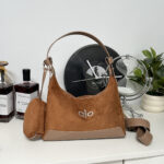 alo cross-border high-end women's single-shoulder bag new versatile and elegant underarm bag, deerskin fleece commuting dumpling bag