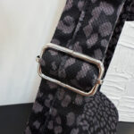 alo leopard Print Messenger bag for women, American retro casual schoolbag, canvas single-shoulder crossbody bag