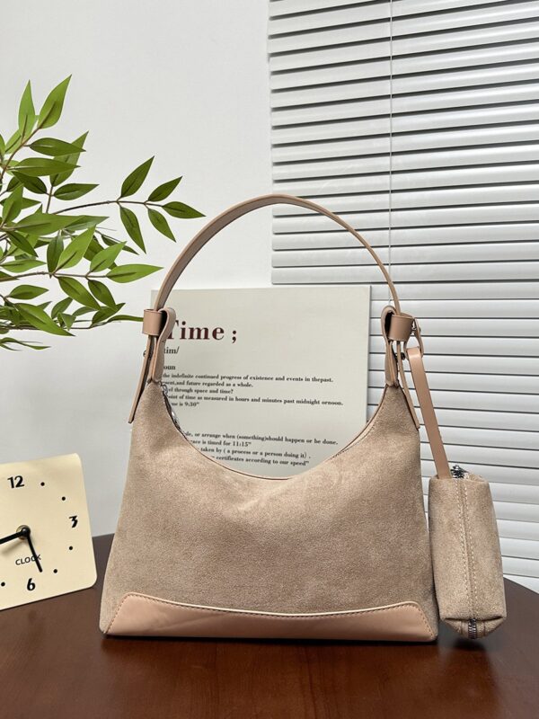 alo cross-border high-end women's single-shoulder bag new versatile and elegant underarm bag, deerskin fleece commuting dumpling bag