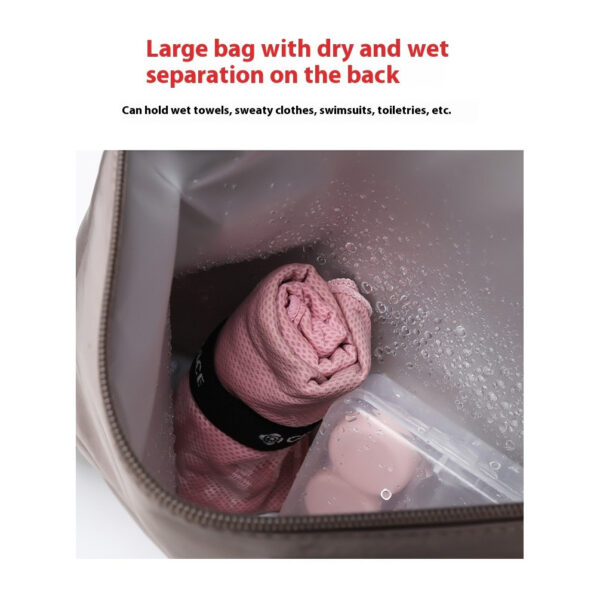 alo dry and wet separation fitness backpack, sports handbag, light luggage, Oxford travel bag