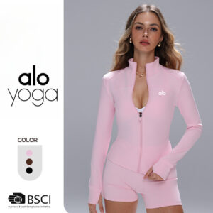 Long-sleeved thin yoga jacket, outdoor fitness wear top
