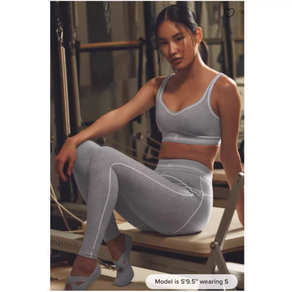 ALO Yoga set, sports vest with logo, Bra, Pilates pants