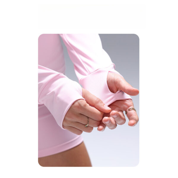 Long-sleeved thin yoga jacket, outdoor fitness wear top